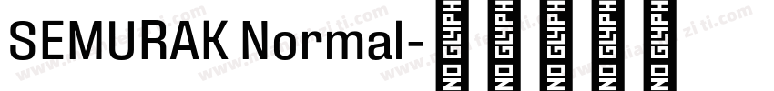 SEMURAK Normal字体转换